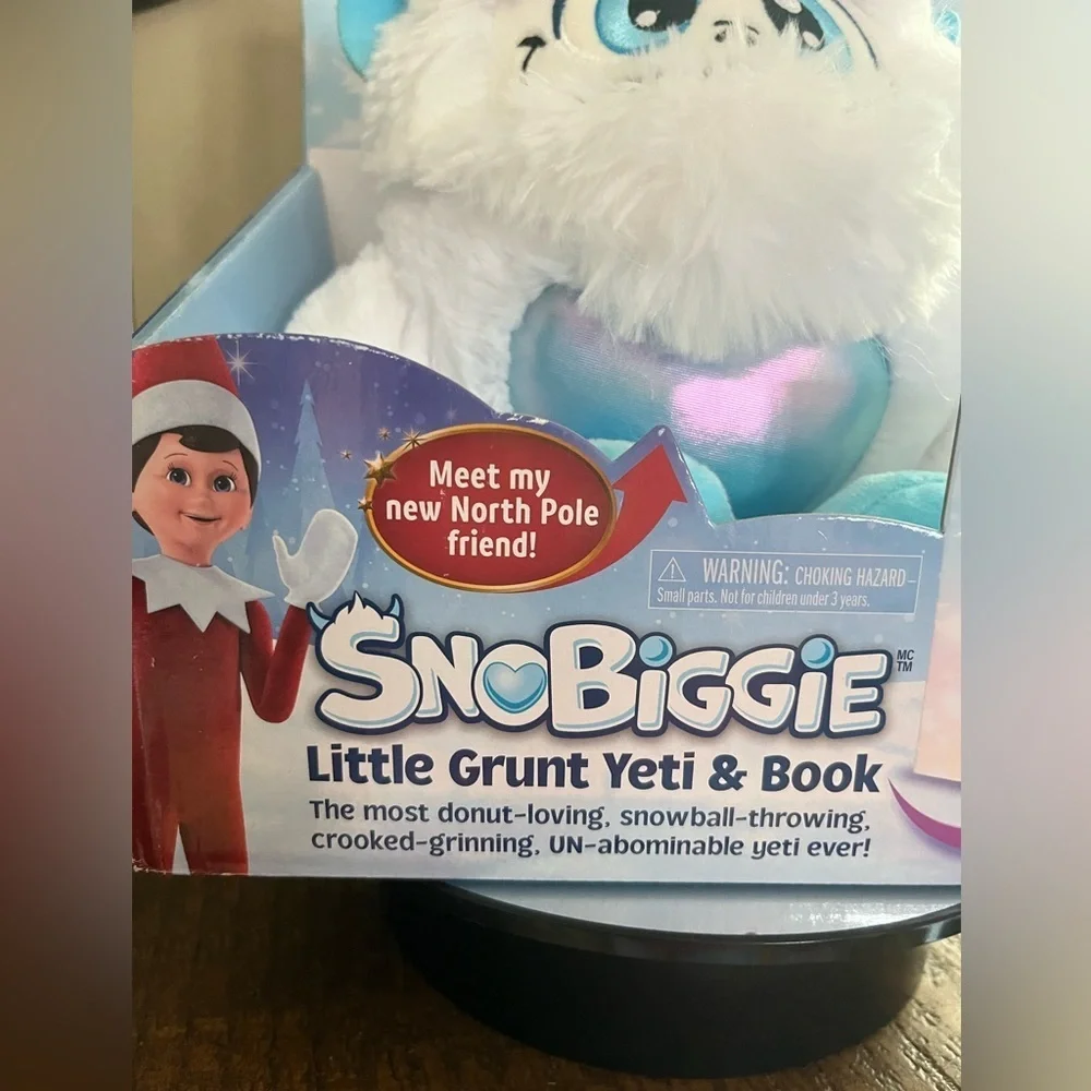 Snobiggie Little Grunt Yeti Plush Toy & Book set, new!